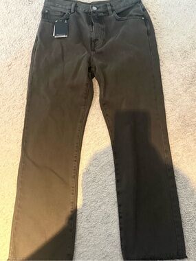 Dark gray Straight-Leg Jeans